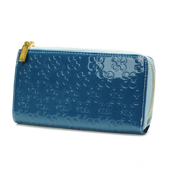 Coach Accordion Zip Large Blue Wallets DVC | Coach Outlet Canada - Click Image to Close
